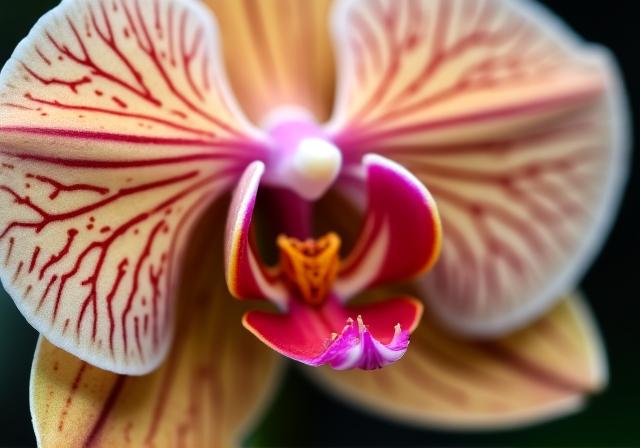 Macro shot of a rare orchid used in a bespoke event design